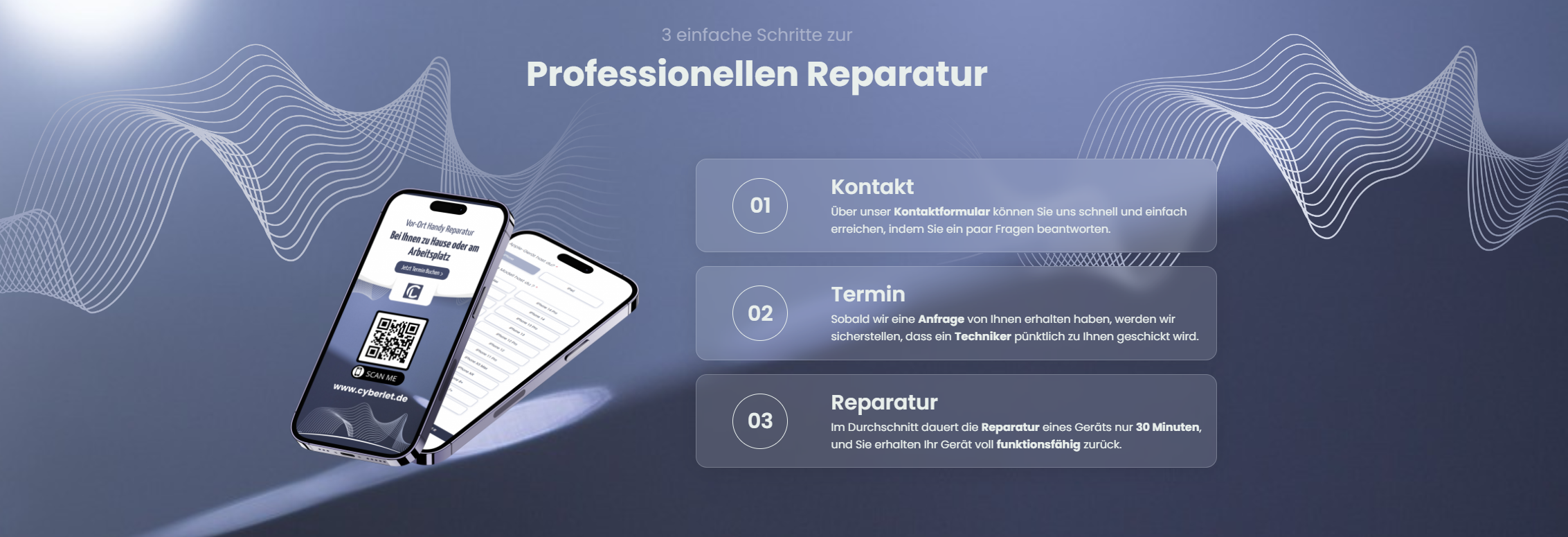 Handy Reparatur Auftragbeantragen oder Termin vereinbaren