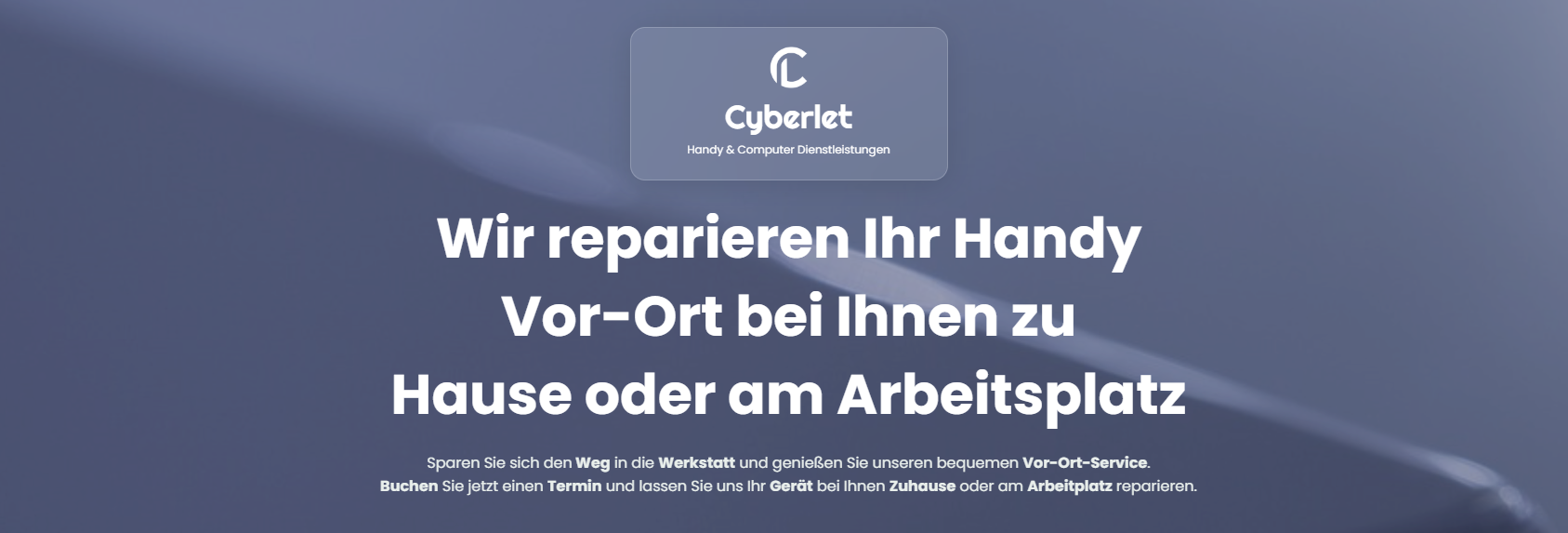 Handy Reparatur link to home page www.cyberlet.de